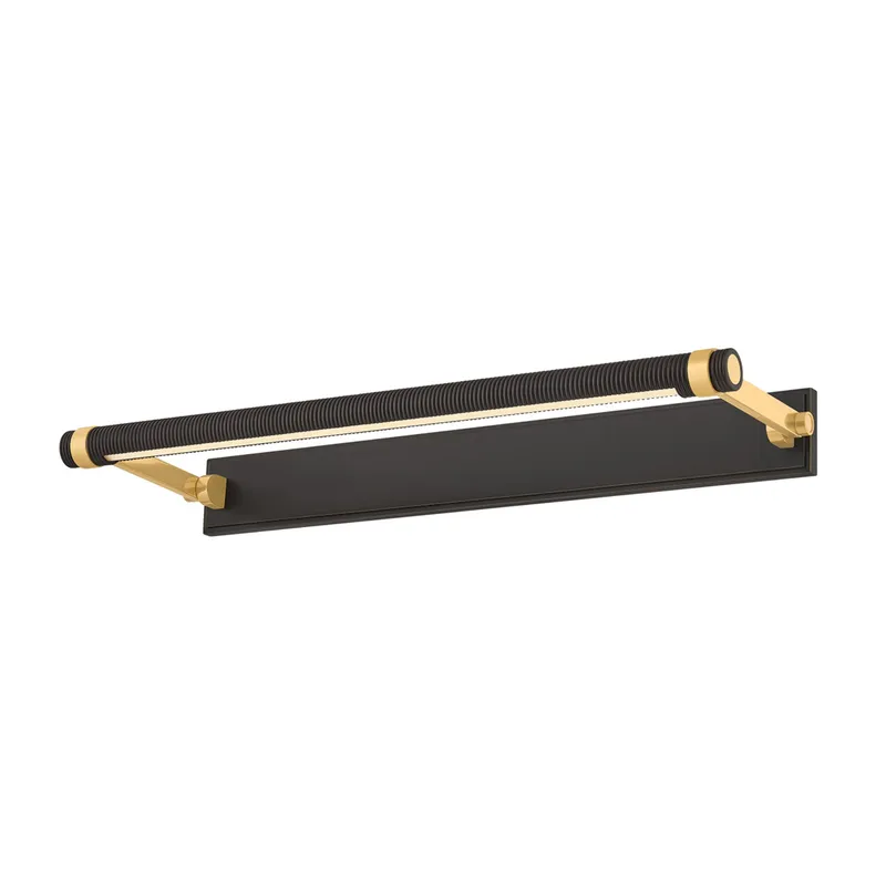 Duell 1-Light Picture Light in Aged Brass 24W x 2.75H (7324-AGB/DB) — Foundry Lighting LED General Lighting 24.0W 