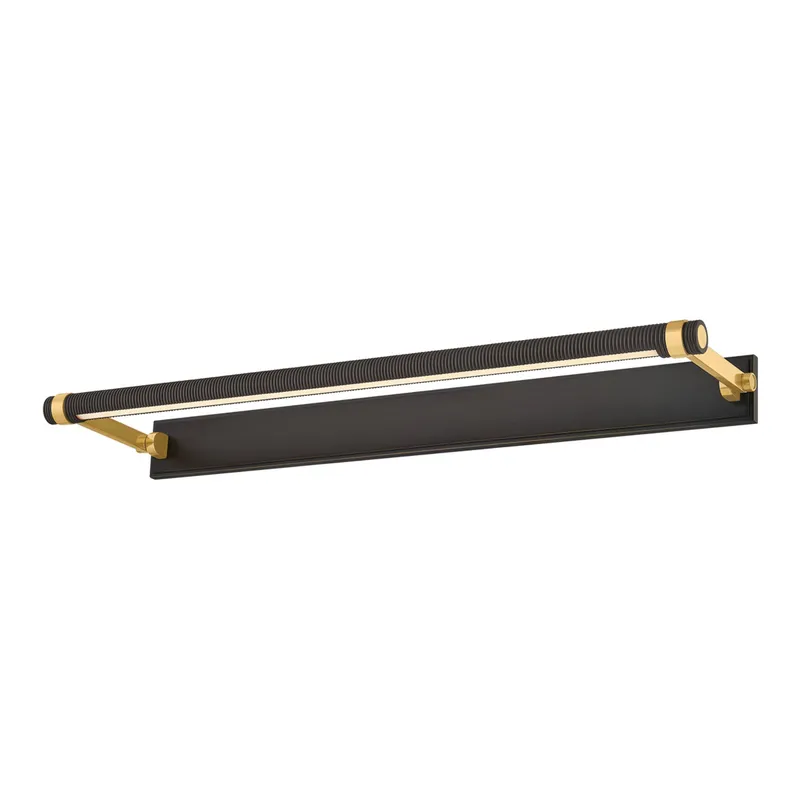 Duell 1-Light Picture Light in Aged Brass 30W x 2.75H (7330-AGB/DB) — Foundry Lighting LED General Lighting 30.0W 