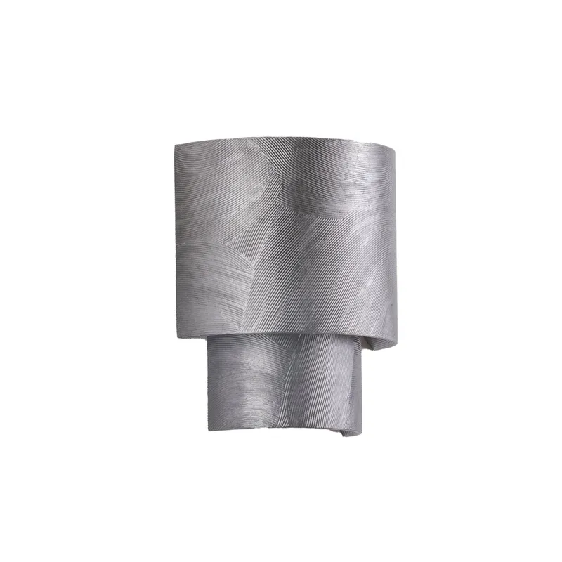 Moray 2-Light Wall Sconce in Black Silver Leaf 7.75W x 9.25H — Foundry Lighting LED Wall Lights 75.0W 
