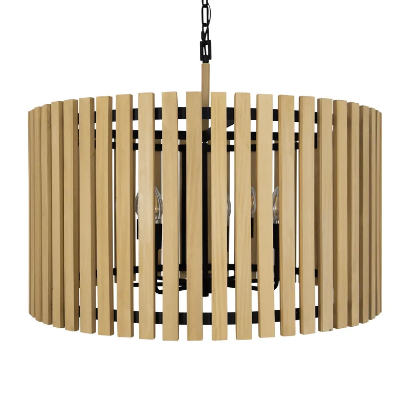 Suratto 8 Light   Pendant - Matte Black/Honey Blonde — Varaluz Lighting LED Landscape Lights  