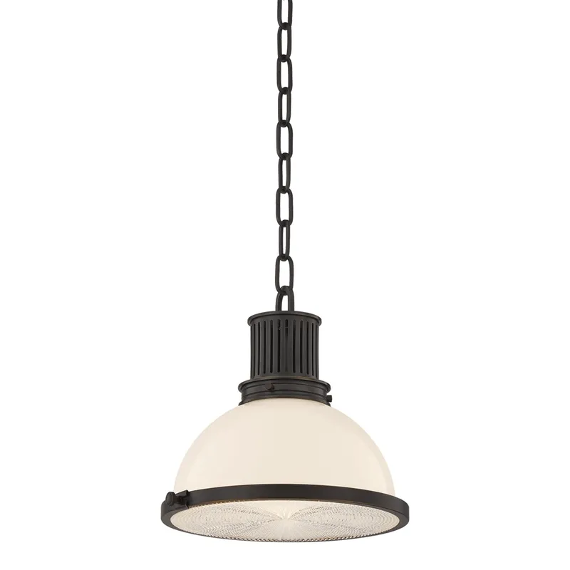 Pinesbridge 1-Light Pendant in Distressed Bronze 10.5W x 10.5H — Foundry Lighting LED Pendant Lights 10.5W 