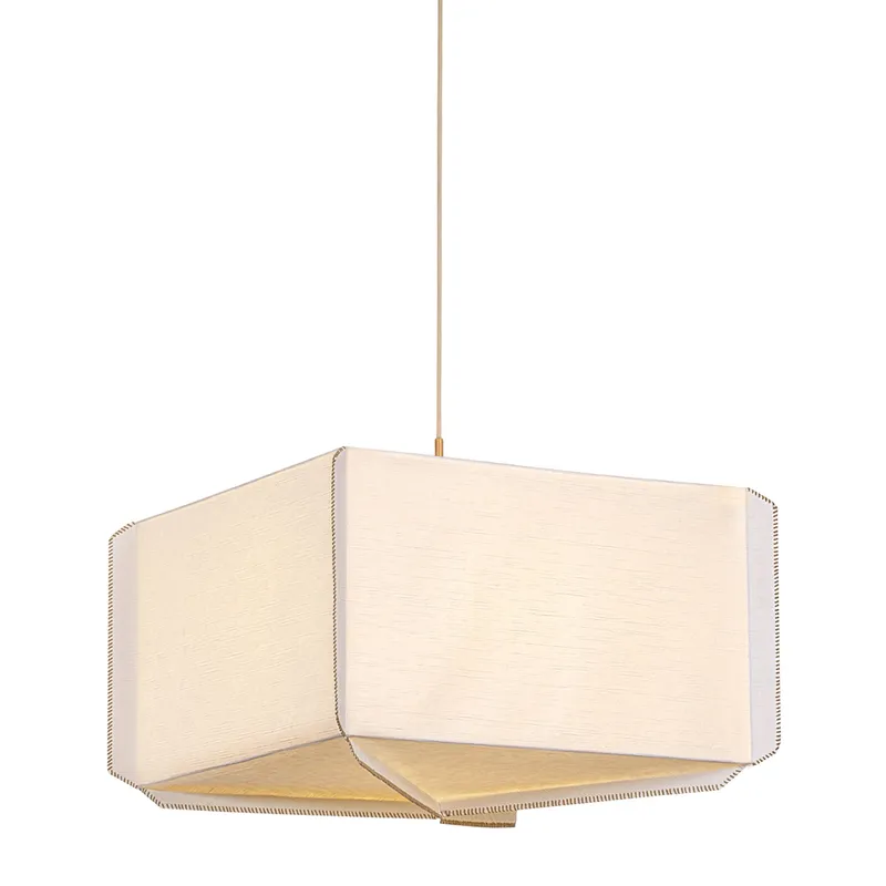 Louise 3-Light Pendant in Patina Gold Leaf by Augusta Hoffman 25L x 25W x 18.25H — Foundry Lighting LED Pendant Lights 25.0W 