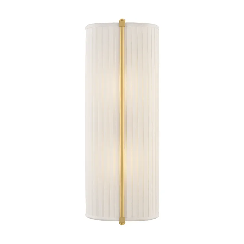 Cornell 2-Light Wall Sconce in Aged Brass by Augusta Hoffman 6.5W x 18H — Foundry Lighting LED Wall Lights 6.5W 