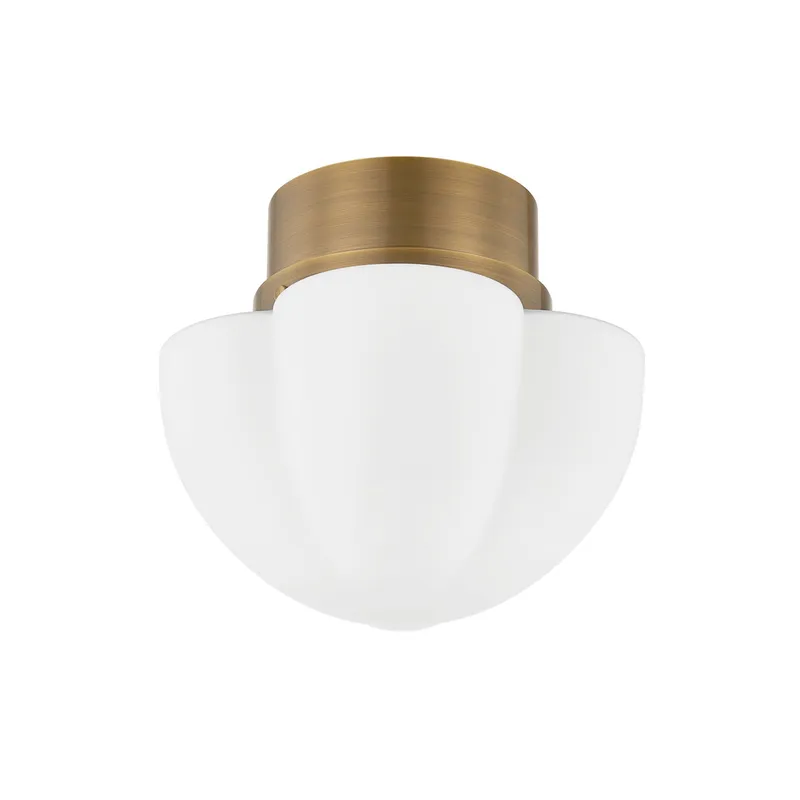 Seabrook 1-Light Flush Mount in Historic Bronze by Cortney Bishop 11.25W x 10H — Foundry Lighting LED Ceiling Lights 25.0W 