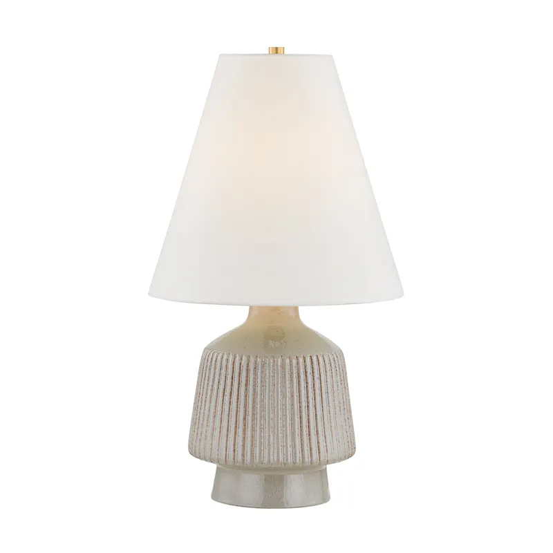 King 1-Light Table Lamp in Aged Brass by Cortney Bishop 15.75W x 28.25H — Foundry Lighting LED General Lighting 75.0W 