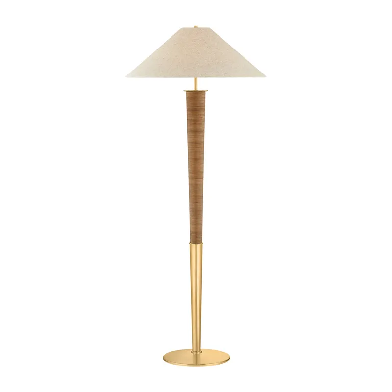 Bohicket 1-Light Floor Lamp in Aged Brass by Cortney Bishop 28W x 67.5H — Foundry Lighting LED General Lighting 28.0W 