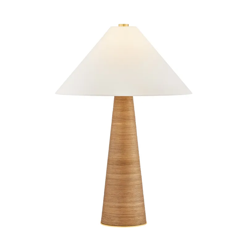 Haviland 1-Light Table Lamp in Aged Brass 21W x 31.25H — Foundry Lighting LED General Lighting 21.0W 