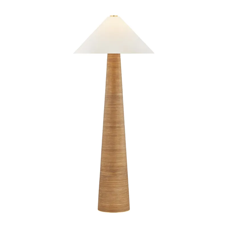 Haviland 1-Light Floor Lamp in Aged Brass 27W x 64.25H — Foundry Lighting LED General Lighting 27.0W 