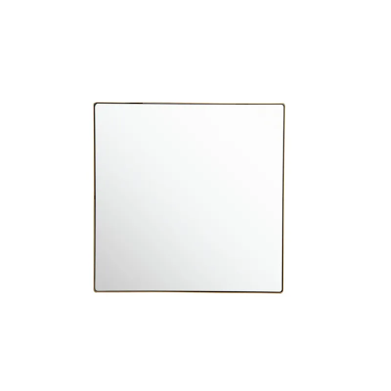 Kye 30x30 Rounded Square Wall Mirror - Gold — Varaluz Lighting LED Wall Lights  