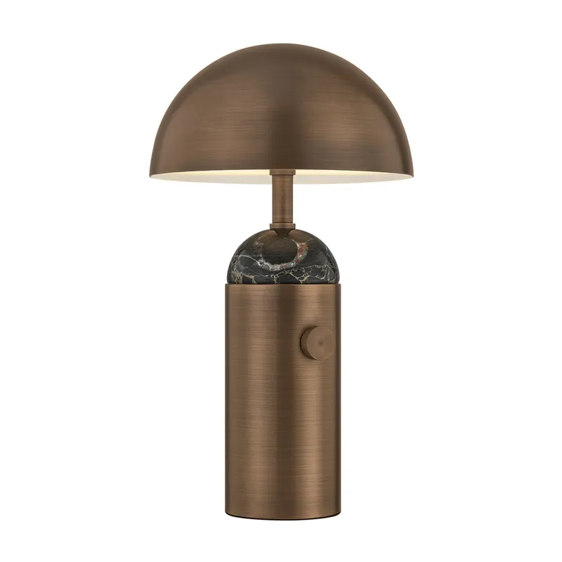 Parkston 1-Light Rechargeable Table Lamp in Historic Bronze 8W x 14.25H — Foundry Lighting LED General Lighting 8.0W 