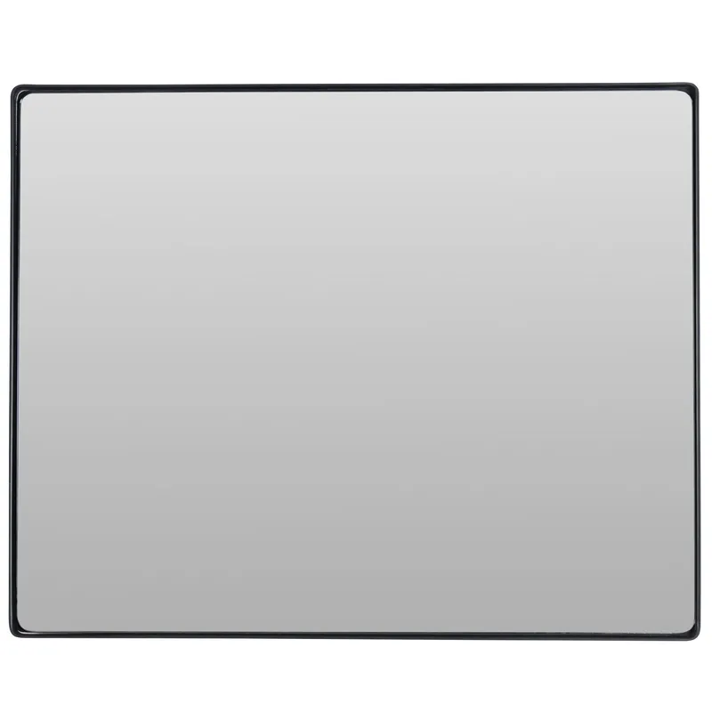 Kye 24x30 Rectangular Rounded Wall Mirror - Black — Varaluz Lighting LED Wall Lights  