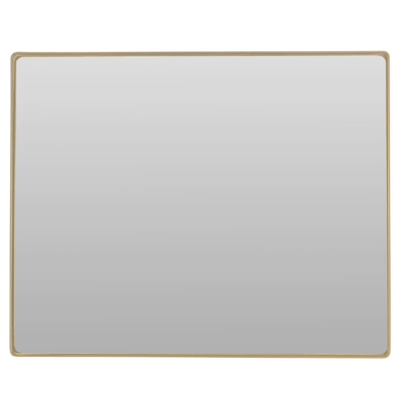 Kye 24x30 Rectangular Rounded Wall Mirror - Gold — Varaluz Lighting LED Wall Lights  