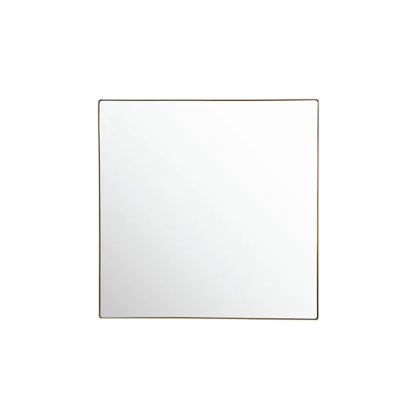 Kye 40x40 Rounded Square Wall Mirror - Gold — Varaluz Lighting LED Wall Lights  