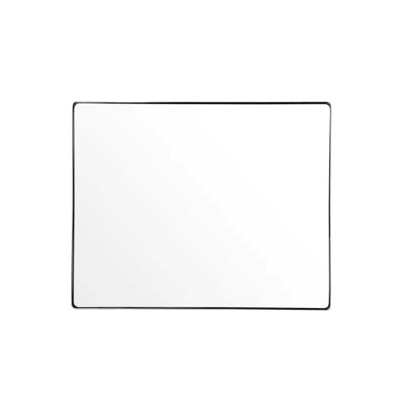 Kye 24x30 Rounded Rectangular Wall Mirror - Polished Nickel — Varaluz Lighting LED Wall Lights  