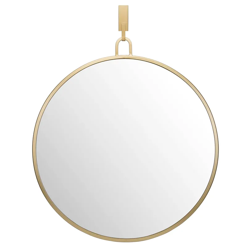 Stopwatch 30-in Round Accent Mirror - Gold — Varaluz Lighting LED Wall Lights  