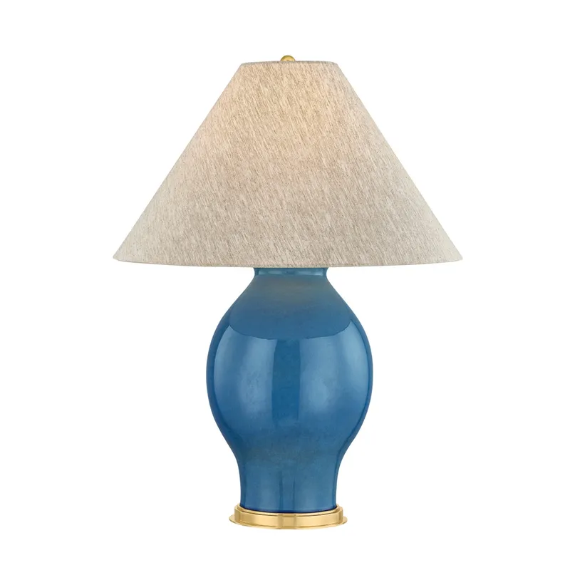 Westhorpe 1-Light Table Lamp in Aged Brass by Mark D. Sikes 21.5W x 28.5H — Foundry Lighting LED General Lighting 21.5W 