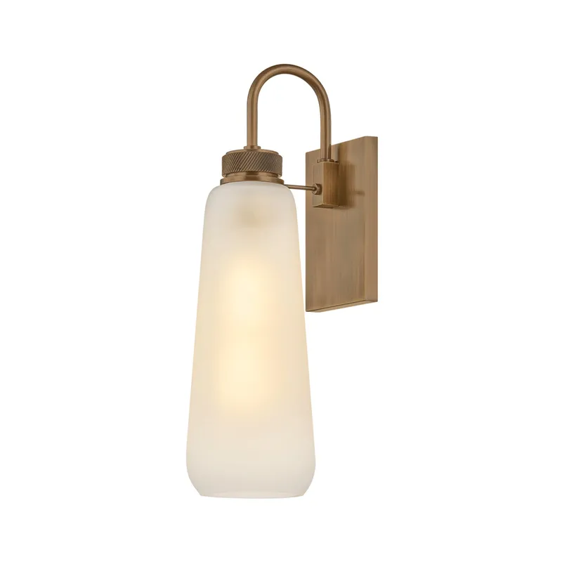 Gulliver 1-Light Wall Sconce in Patina Brass 4.75W x 15.5H — Foundry Lighting LED Wall Lights 75.0W 