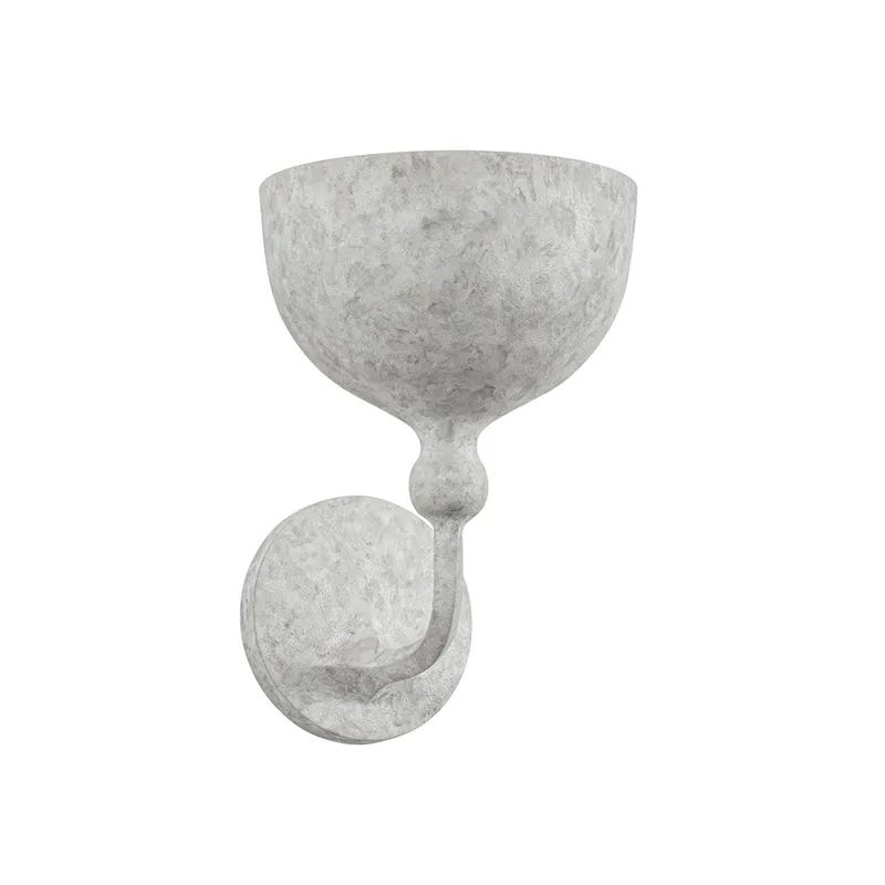 Paget 1-Light Wall Sconce in Weathered White 7W x 10.25H — Foundry Lighting LED Wall Lights 7.0W 