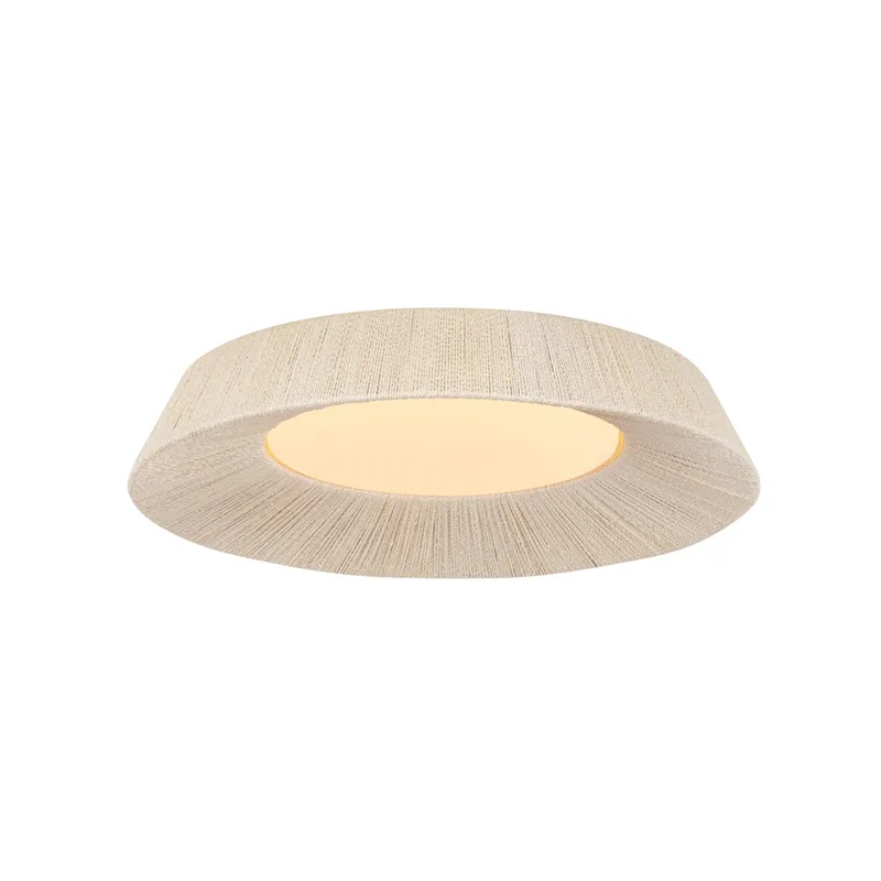 Kenton 1-Light Flush Mount in Vintage Gold Leaf 24W x 5H — Foundry Lighting LED Ceiling Lights 24.0W 