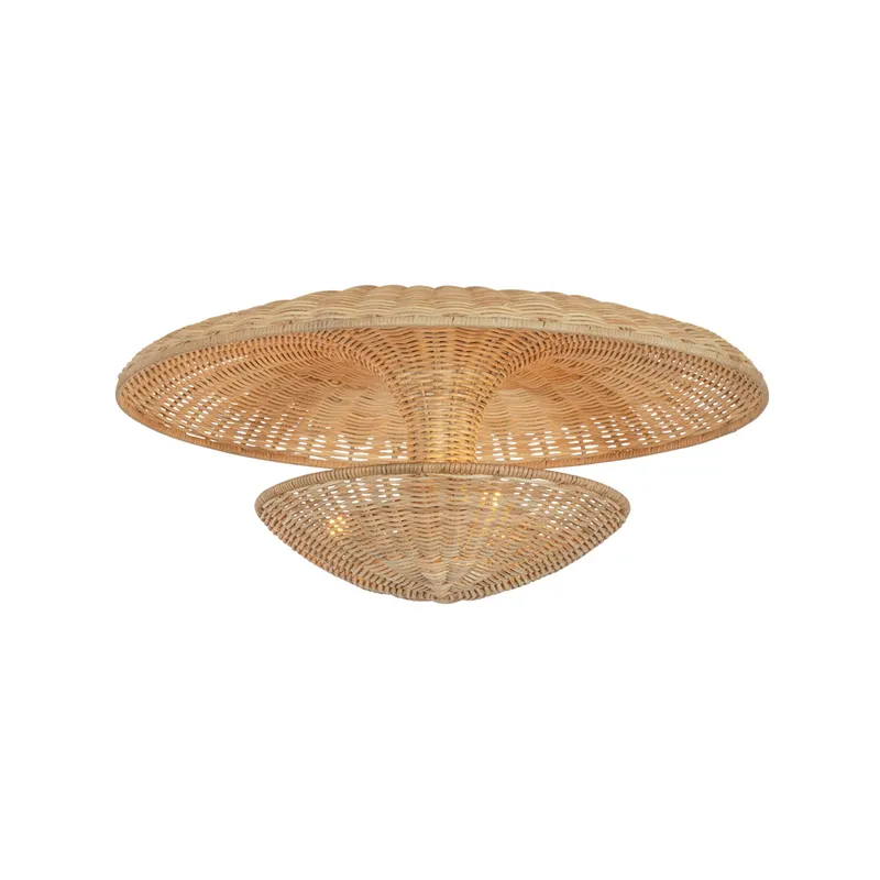 Draco 3-Light Semi Flush in Bronze Leaf 22W x 9.5H — Foundry Lighting LED Ceiling Lights 22.0W 