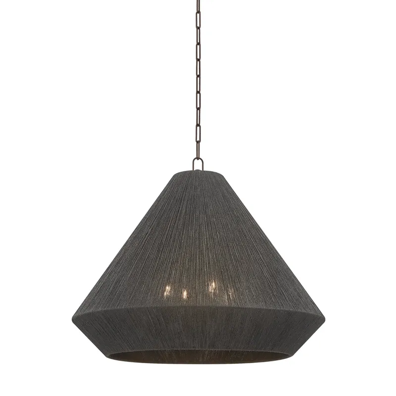 Keats 4-Light Pendant in Bronze 30W x 24.75H — Foundry Lighting LED Pendant Lights 30.0W 