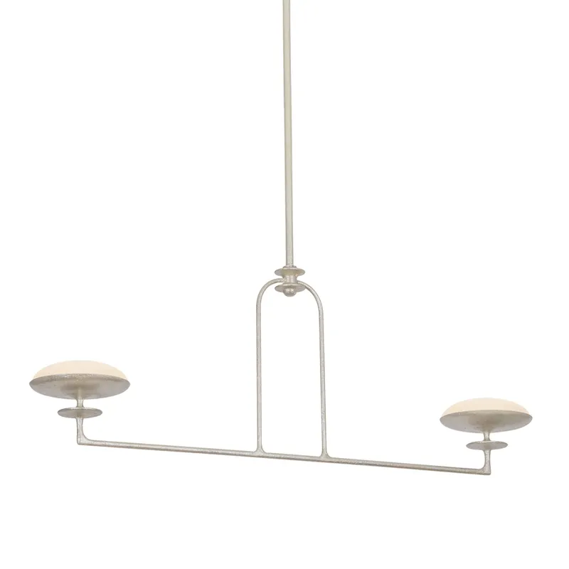 Pacific 2-Light Linear in Warm Silver Leaf 45L x 7.75W x 16.25H — Foundry Lighting LED Linear Lights 75.0W 