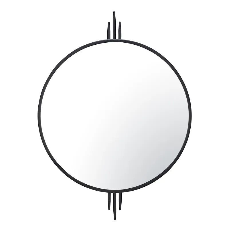 Propaganda 30x41 Wall Mirror - Black — Varaluz Lighting LED Wall Lights  