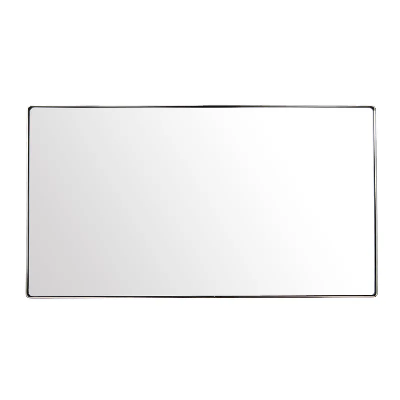 Kye 22x40 Rounded Rectangular Wall Mirror - Polished Nickel — Varaluz Lighting LED Wall Lights  