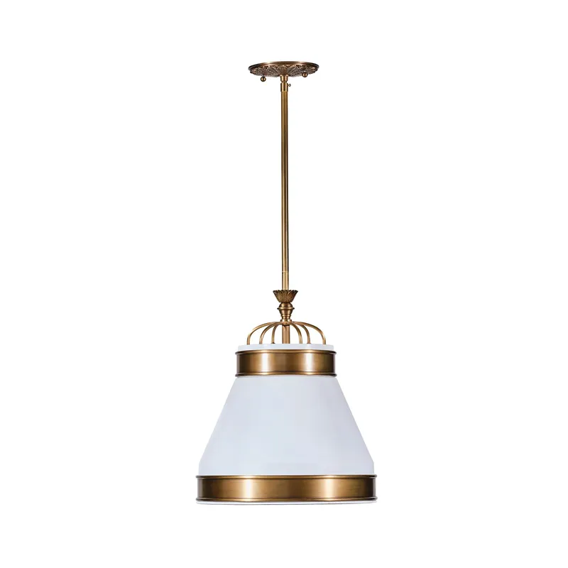 Savarin 1 Light Small Pendant - Heritage White/Heritage Bronze — Varaluz Lighting LED Landscape Lights  