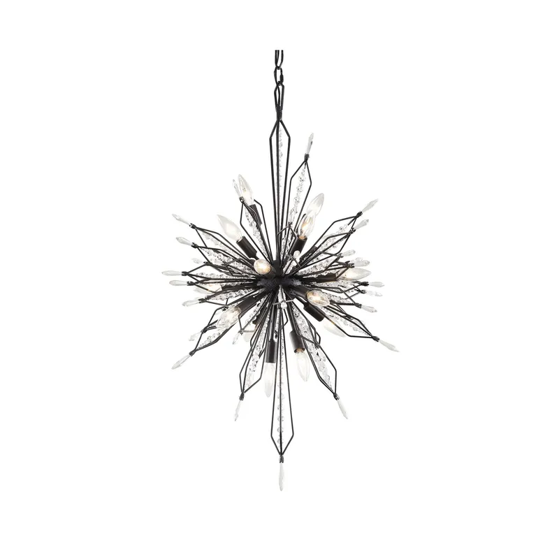 Orbital 16 Light Foyer - Carbon — Varaluz Lighting LED Landscape Lights  