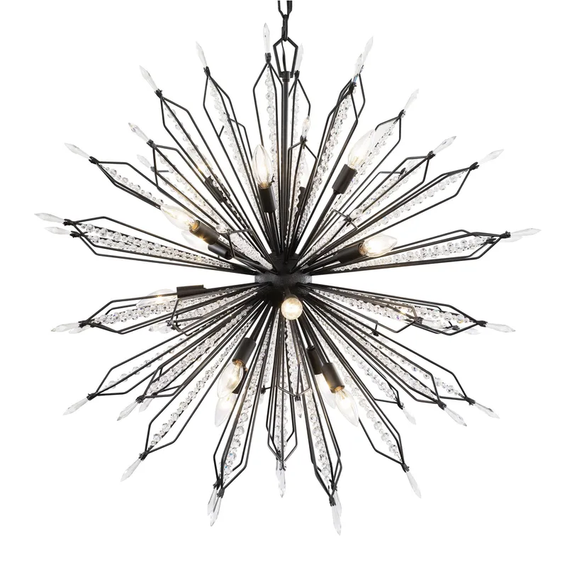 Orbital Large 16 Light Pendant - Carbon — Varaluz Lighting LED Landscape Lights  