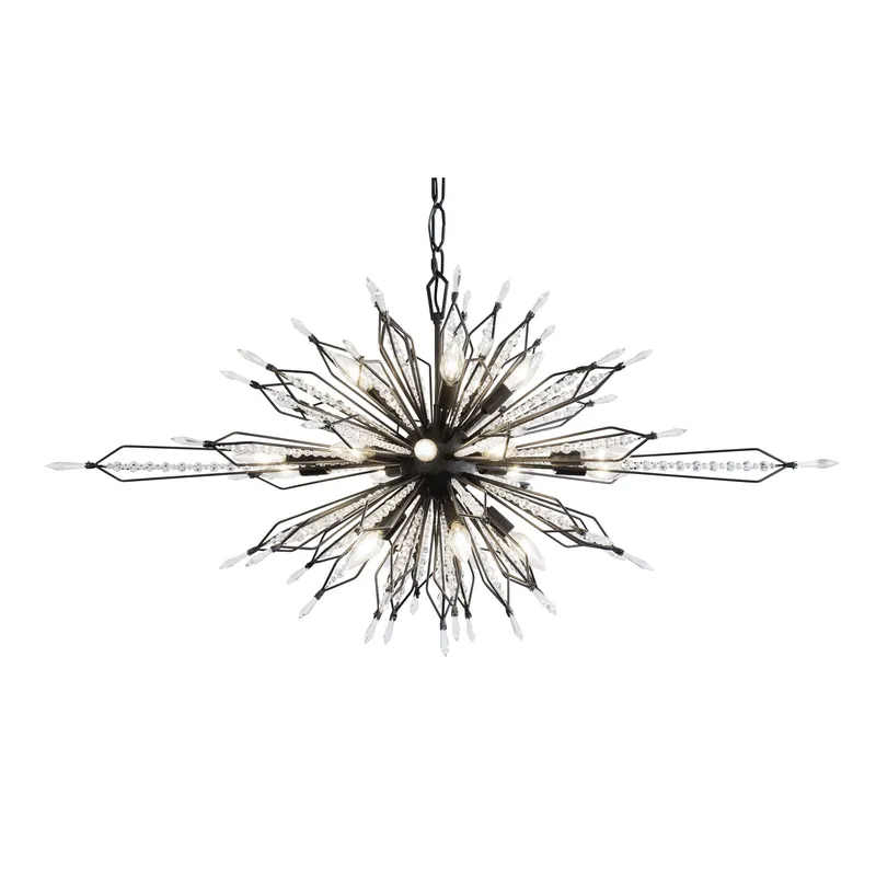 Orbital 20Light Oval Linear Pendant - Carbon — Varaluz Lighting LED Linear Lights  