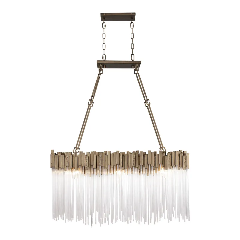 Matrix 6 Light Linear - Havana Gold — Varaluz Lighting LED Linear Lights  