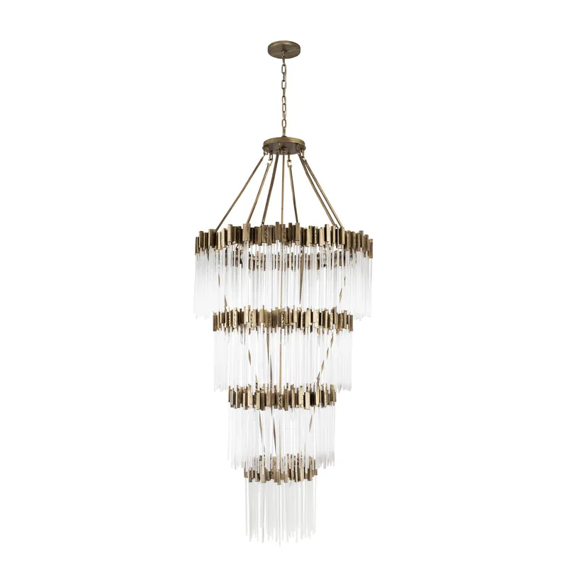 Matrix 30Light 4-Tier Chandelier - Havana Gold — Varaluz Lighting LED Landscape Lights  
