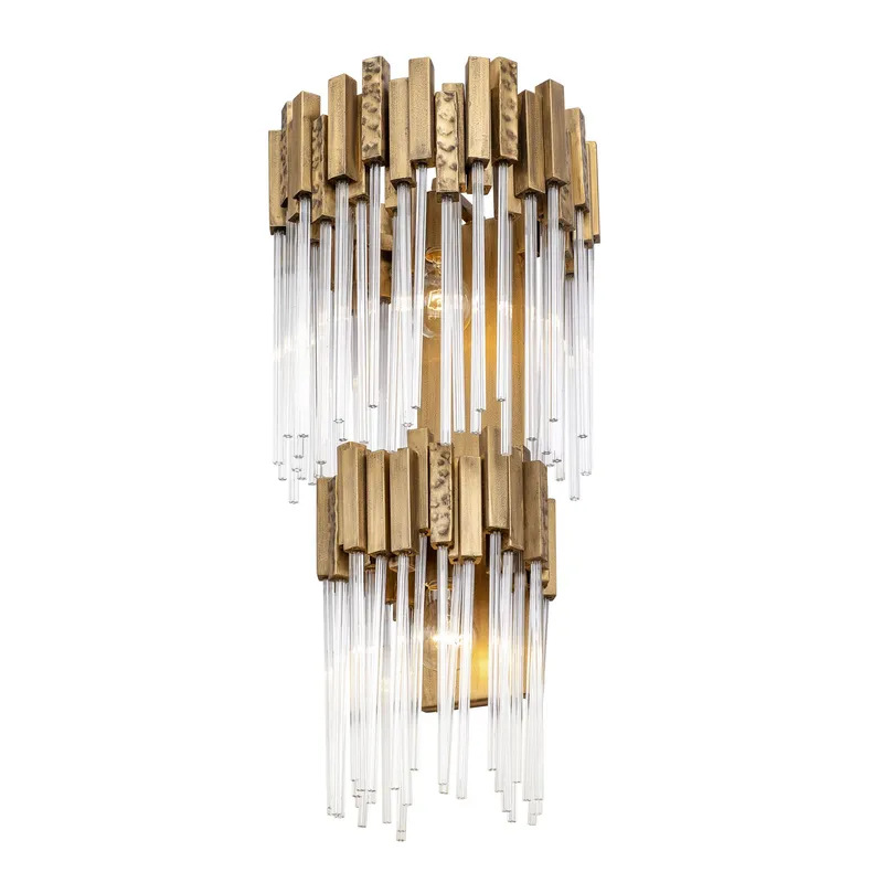 Matrix 2 Light 2-Tier Sconce - Havana Gold — Varaluz Lighting LED Wall Lights  