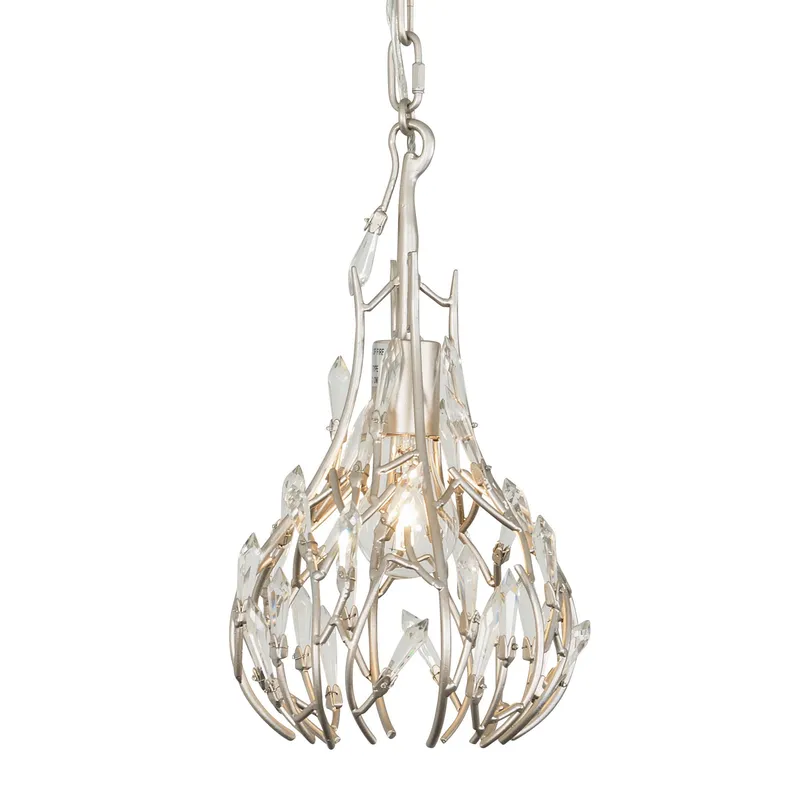 Bask 1 Light Crystal Mini Pendant - Gold Dust — Varaluz Lighting LED Landscape Lights  