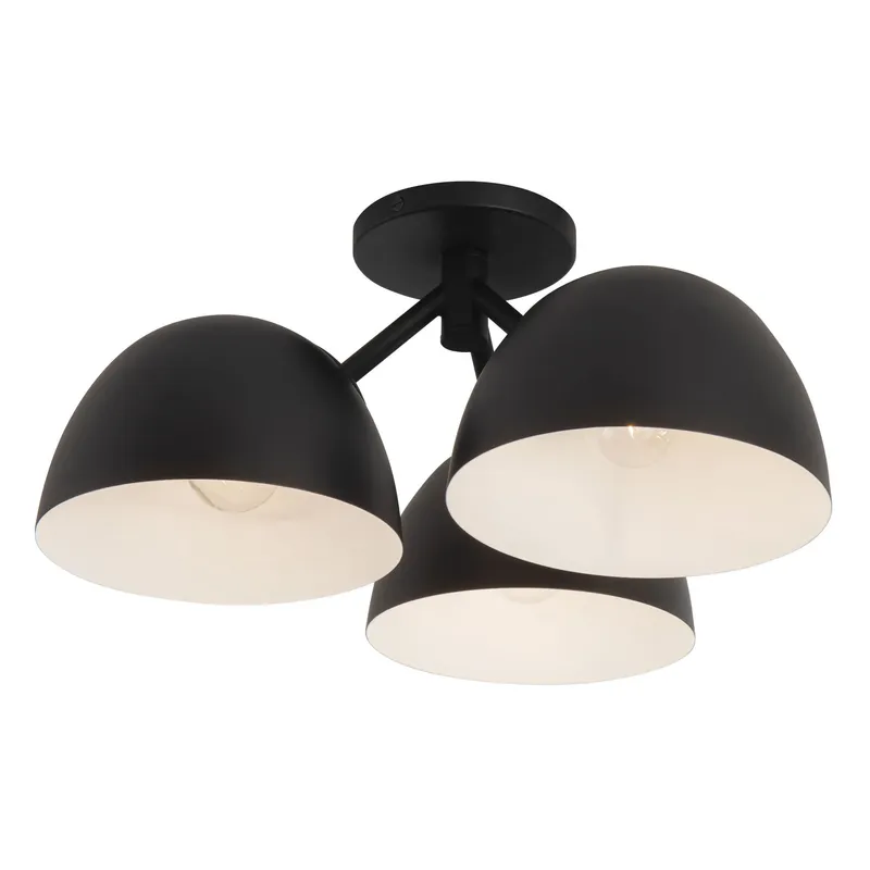 Fosso 17-in Semi-Flush Mount — Kuzco Lighting LED Post Top Lights  