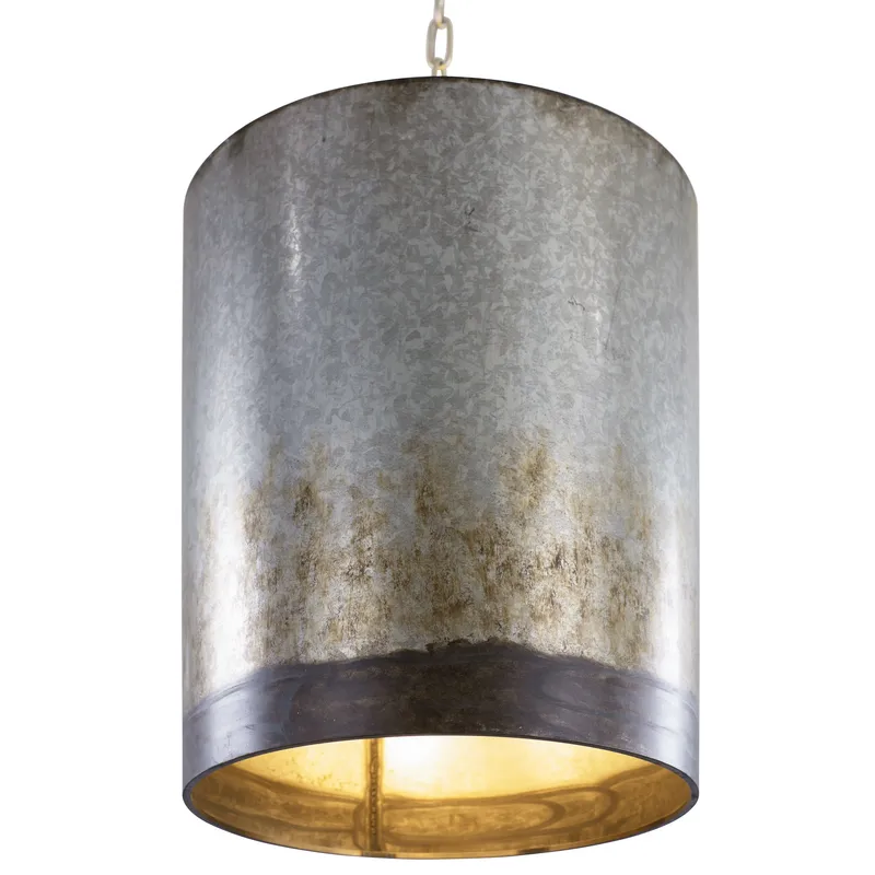 Cannery 3 Light Pendant - Ombre Galvanized — Varaluz Lighting LED Landscape Lights  