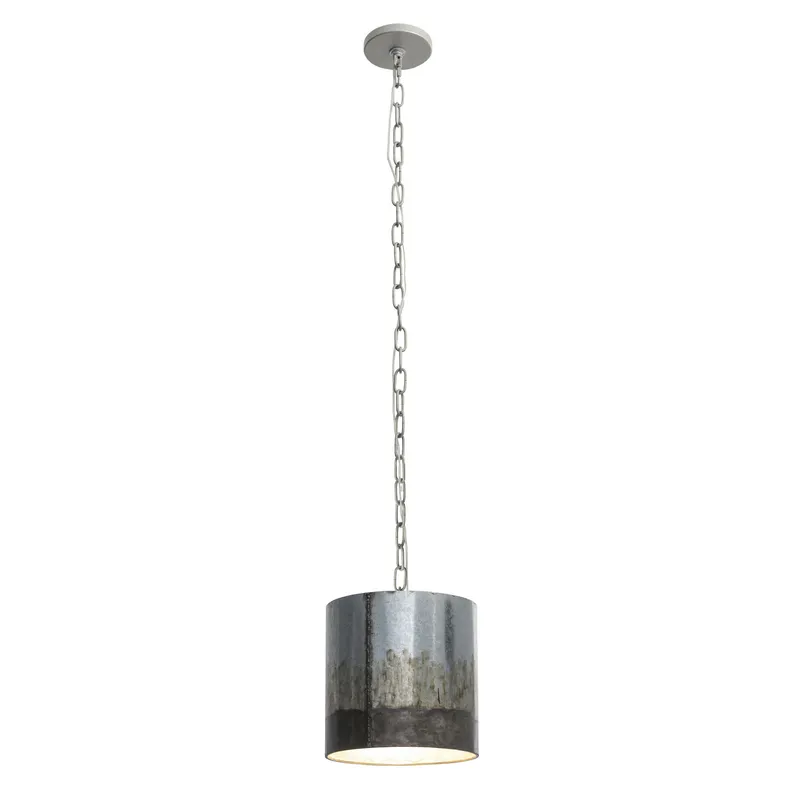 Cannery 1 Light Mini Pendant - Ombre Galvanized — Varaluz Lighting LED Landscape Lights  