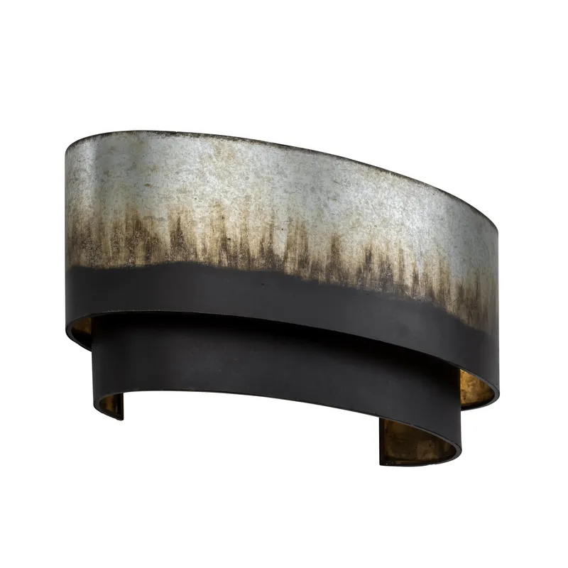 Cannery 2 Light Sconce - Ombre Galvanized — Varaluz Lighting LED Wall Lights  
