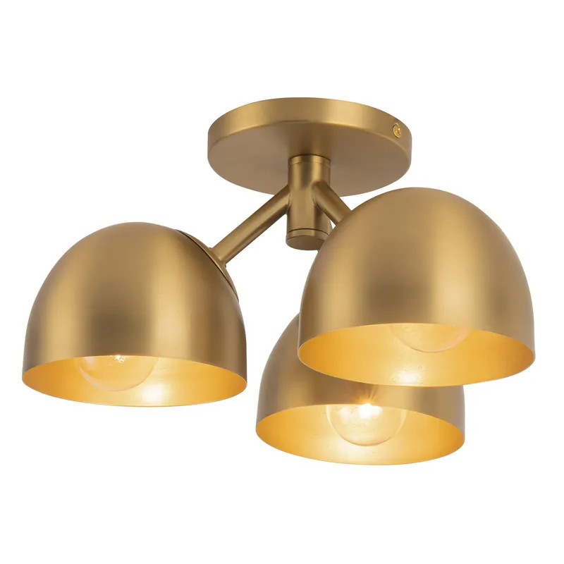 Fosso 12-in Semi-Flush Mount — Kuzco Lighting LED Post Top Lights  