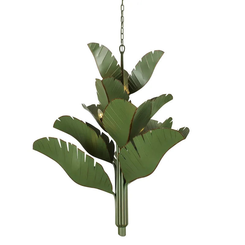 Banana Leaf 12 Light Chandelier - Banana Leaf — Varaluz Lighting LED Landscape Lights  