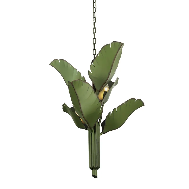 Banana Leaf 6 Light Chandelier - Banana Leaf — Varaluz Lighting LED Landscape Lights  