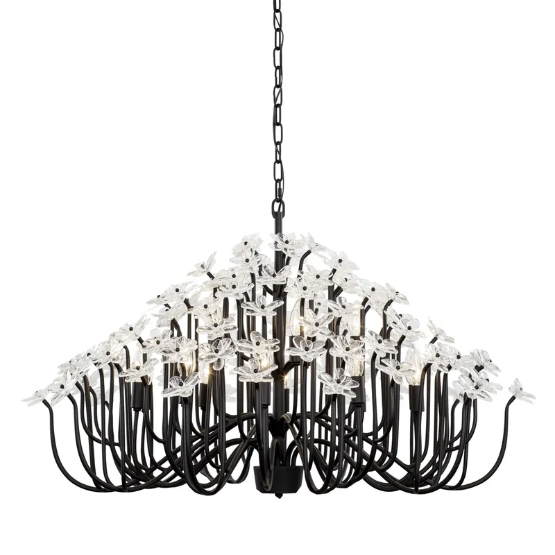 Wildflower 15 Light Chandelier - Matte Black — Varaluz Lighting LED Landscape Lights  