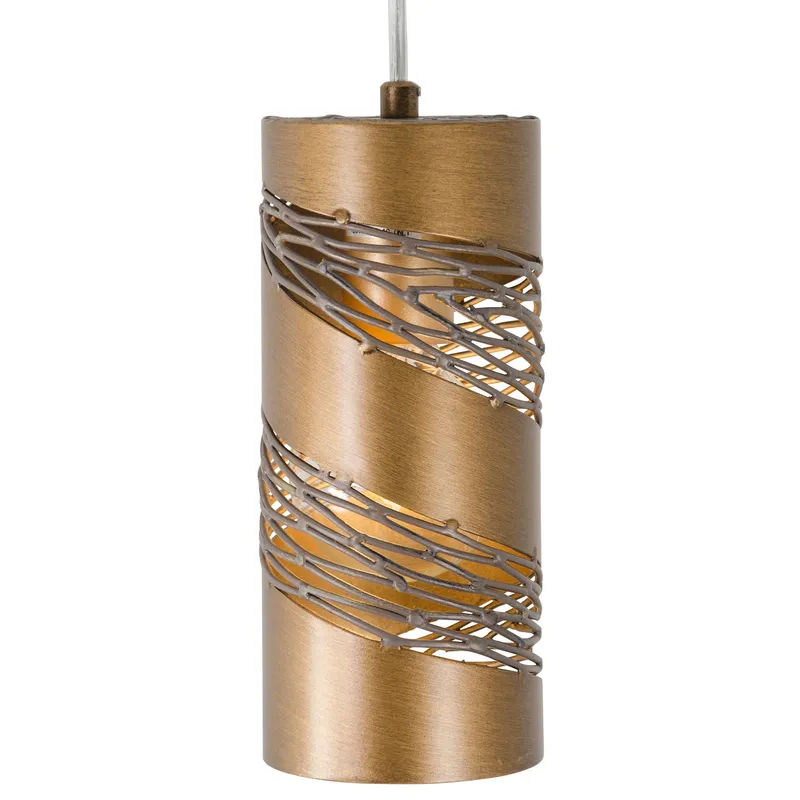 Flow 1 Light Cylinder Mini Pendant - Hammered Ore — Varaluz Lighting LED Landscape Lights  
