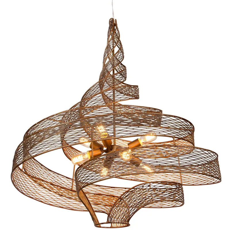 Flow 8 Light Twist Pendant - Hammered Ore — Varaluz Lighting LED Landscape Lights  