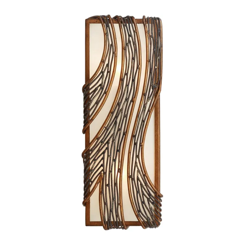 Flow 2 Light Vertical Sconce - Hammered Ore — Varaluz Lighting LED Wall Lights  
