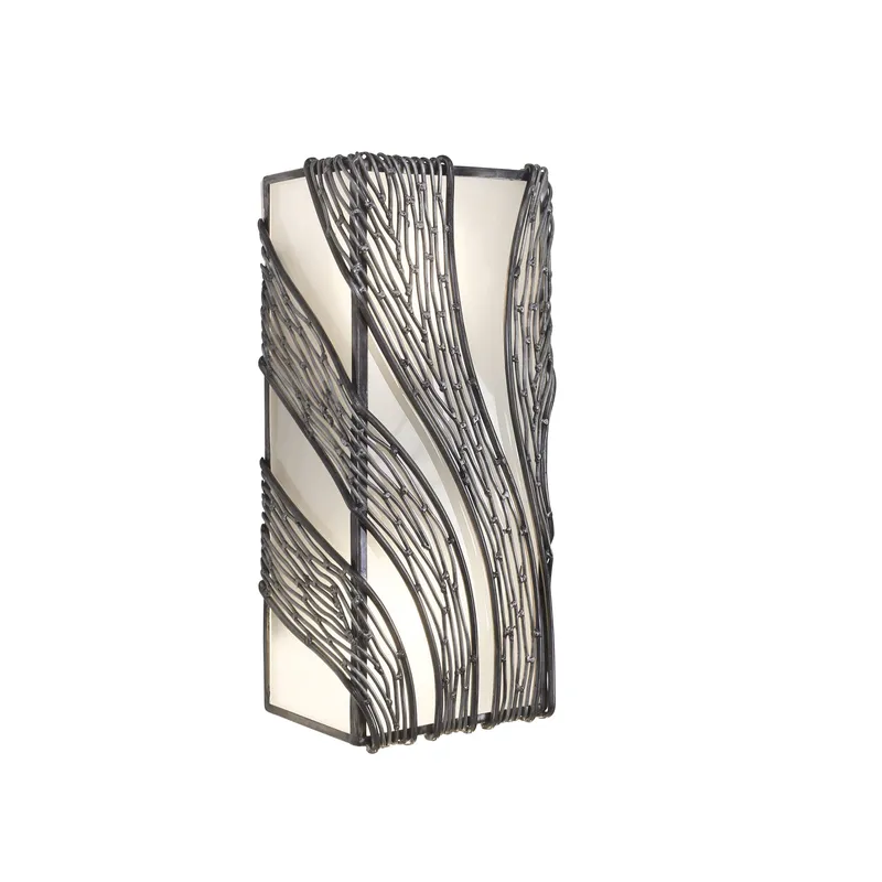 Flow 2 Light Vertical Sconce - Steel — Varaluz Lighting LED Wall Lights  