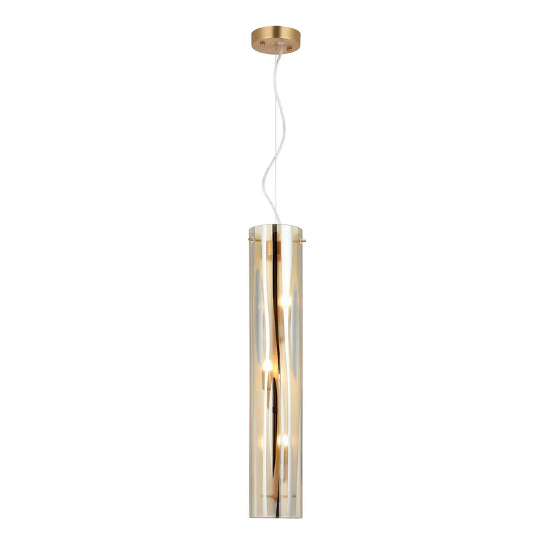 Chroman Empire 3 Light Tall Cylinder Pendant - Gold — Varaluz Lighting LED Landscape Lights  