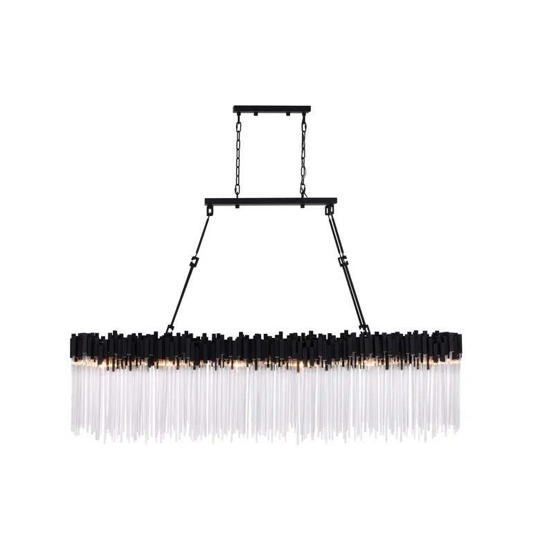 Matrix 12 Light Linear - Matte Black & French Gold — Varaluz Lighting LED Linear Lights  